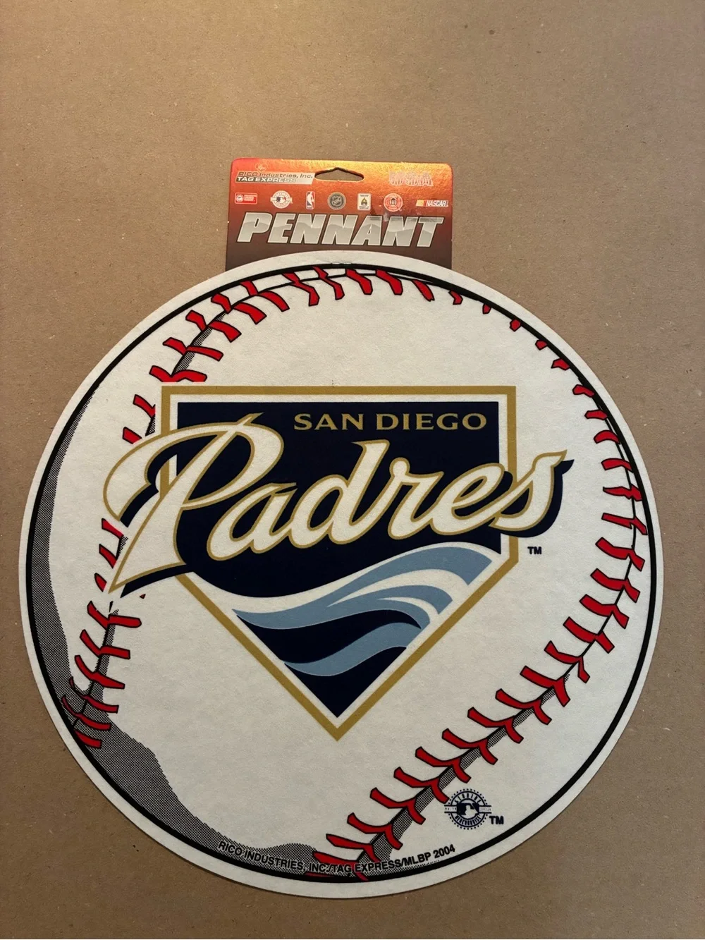 San Diego Padres Baseball Wall Decor - Pennant 14.75” Circumference